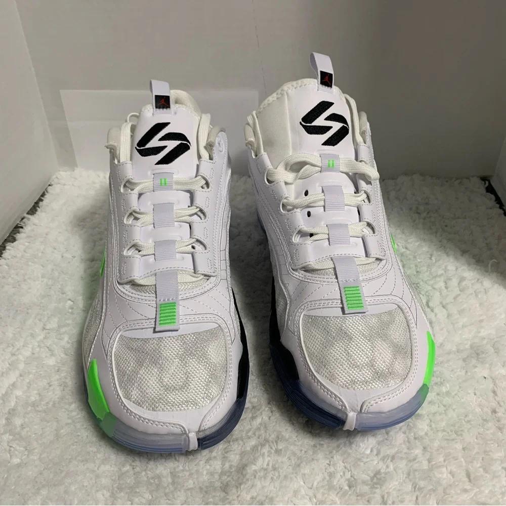 NIKE AIR JORDAN LUKA 2‎ TRICK SHOT MEN'S SHOES WHITE GREEN DX8733-103 size 12